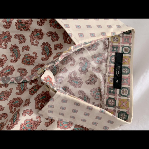 Etro Paisley Print Stretch Cotton Women’s Casual Shirt - Picture 5 of 5